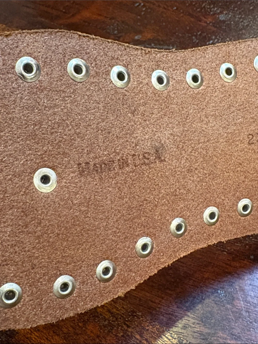 Vintage Ralph Lauren Western Studded Wide Leather Belt Spring 2002 size Medium